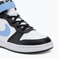 Gyermekcipő Nike Court Borough Mid 2 white/black/arctic green/football blue 7