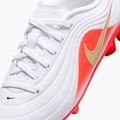 Gyermek focicipők Nike Jr. Tiempo Maestro Club White/Bright Crimson/Blur 5