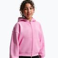 Gyerekpulóver Nike Sportswear Studio Fleece pink rise/white 4