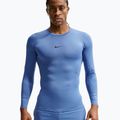 Férfi edző hosszú ujjú póló Nike Pro indigo storm/black