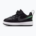 Gyermekcipő Nike Court Borough Low black/smoke grey/white/illusion green 2