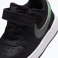 Gyermekcipő Nike Court Borough Low black/smoke grey/white/illusion green 5