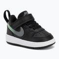 Gyermekcipő Nike Court Borough Low black/smoke grey/white/illusion green