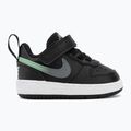 Gyermekcipő Nike Court Borough Low black/smoke grey/white/illusion green 2