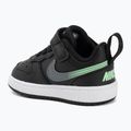 Gyermekcipő Nike Court Borough Low black/smoke grey/white/illusion green 3