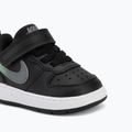 Gyermekcipő Nike Court Borough Low black/smoke grey/white/illusion green 7
