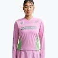 Női hosszú ujjú póló futáshoz Nike Swift Jersey Top pink rise/illusion green