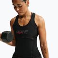 Női edző póló Nike One black/black/university red/white 5