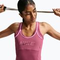 Női edző póló Nike One pink smoke/pink rise/mystic dates/white 5