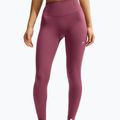 Női leggingsek Nike One pink smoke/pink smoke/pink rise/white 4