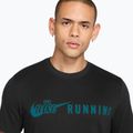 Férfi futó póló Nike Dri-Fit Running T-Shirt black/bright spruce 3
