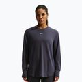 Női edző hosszú ujjú póló Nike One Relaxed Dri-Fit gridiron/white