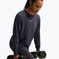 Női edző hosszú ujjú póló Nike One Relaxed Dri-Fit gridiron/white 5