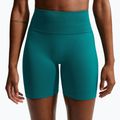 Női rövidnadrág Nike Pro Seamless High-Waisted Biker 5" bright spruce