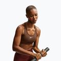 Női melltartó edzésre Nike Swoosh Medium Support cacao wow/white 4
