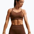 Női melltartó edzésre Nike Pro Seamless Light Support Sports Bra cacao wow