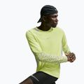 Férfi futó hosszú ujjú póló Nike Stride light lemon twist/grey fog 4