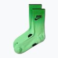 Zokni Nike Run Midweight illusion green/black