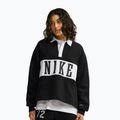Női pulóver Nike Studio Fleece Medium Weight total black/sail/sail