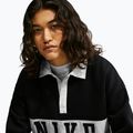 Női pulóver Nike Studio Fleece Medium Weight total black/sail/sail 5