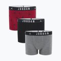 Gyermek boxer nadrág  Jordan JHB Flight Cotton Essential 3 pairs gym red