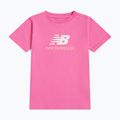 Gyerek póló New Balance Jersey Stacked Logo Tee pink satin 6