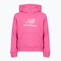 Gyerek pulóver New Balance FT Stacked Logo Hoodie pink satin 7