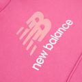 Gyerek pulóver New Balance FT Stacked Logo Hoodie pink satin 9