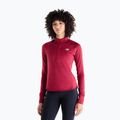 Női hosszú ujjú póló futáshoz New Balance Athletics Heat Grid 1/2 Zip podium red