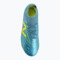 Gyermek focicipők New Balance Tekela Team V5 FG metallic blue/alkaline green 5