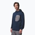 Férfi túrafelső Columbia Tall Heights Hdd Grid Fleece Full Zip collegiate navy/city grey