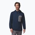 Férfi túrafelső Columbia Tall Heights Hdd Grid Fleece Full Zip collegiate navy/city grey 5