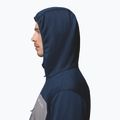 Férfi túrafelső Columbia Tall Heights Hdd Grid Fleece Full Zip collegiate navy/city grey 6