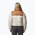 Női bélelt kabát Columbia Puffect III Cropped dark stone/camel brown 3