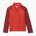 Gyerek polár pulóver Columbia Glacial Half Zip super sonic/red oxide