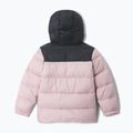 Gyerek bélelt kabát Columbia Puffect Hooded Mineral Pink/Black 2