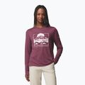 Női hosszú ujjú póló Columbia Parsons Point LS Graphic Tee antique mauve heather/all terrain