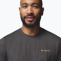 Férfi póló Columbia Parsons Point SS Back Graphic Tee black heather blocky banner button 5