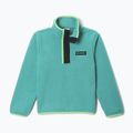 Gyerek polár pulóver Columbia Halvetia II Half Snap Fleece teal/black