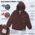 Gyerek bélelt kabát Columbia Nordic Strider III tobacco 4