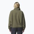 Női polár pulóver Columbia Helvetia II Cropped Half Snap Fleece stone green/safari 3