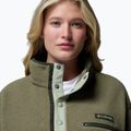 Női polár pulóver Columbia Helvetia II Cropped Half Snap Fleece stone green/safari 5