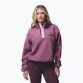 Női polár pulóver Columbia Helvetia II Cropped Half Snap Fleece antique mauve/mineral pink