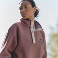 Női polár pulóver Columbia Helvetia II Cropped Half Snap Fleece antique mauve/mineral pink 9