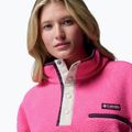 Női polár pulóver Columbia Helvetia II Cropped Half Snap Fleece nico/dark stone 5
