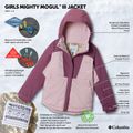 Gyerek síkabát Columbia Mighty Mogul III mineral pink/antique mauve 4