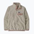 Női polár pulóver Patagonia Lightweight Synchilla Snap-T Pullover oatmeal heather w/moonrise taupe 7