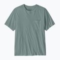 Férfi póló Patagonia Daily Pocket Tee blue sage