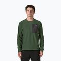 Férfi pulóver Patagonia R1 Air Crew treeline green