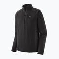 Férfi trekking pulóver Patagonia R1 Pullover black w/black